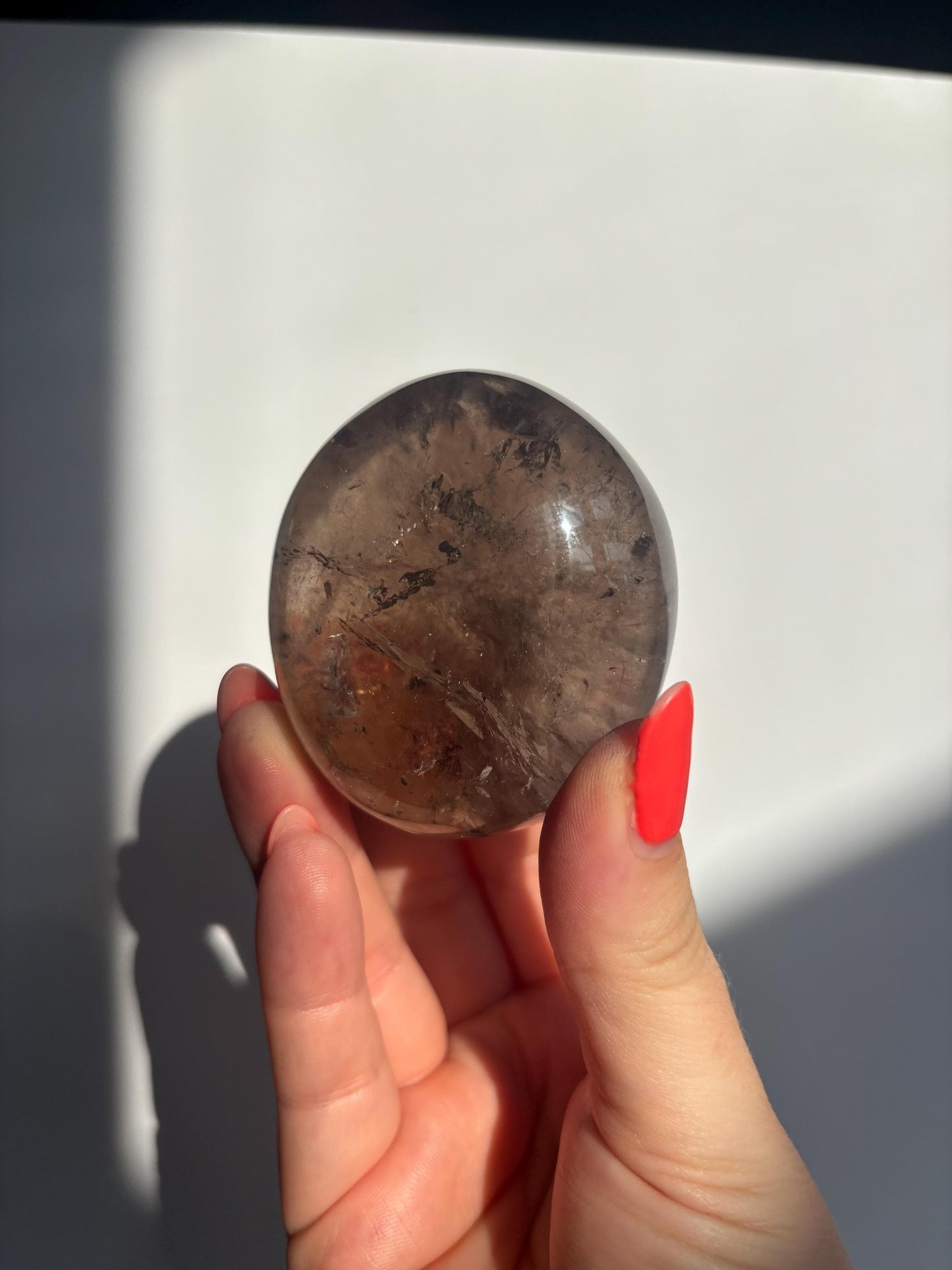 Smokey Quartz Lense | Brazilian Smoky Quartz | High Quality Polished Crystals | Crystal Healing