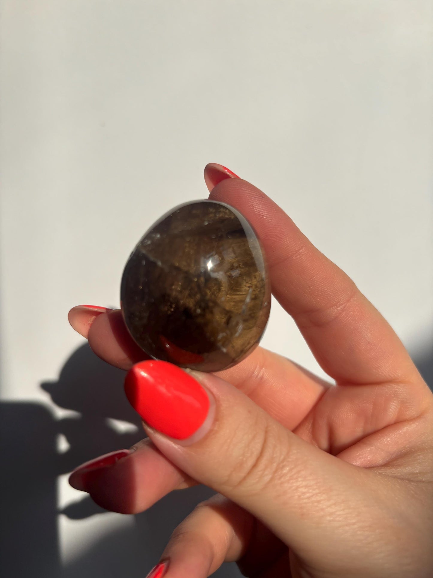 Smokey Quartz Lense | Brazilian Smoky Quartz | High Quality Polished Crystals | Crystal Healing