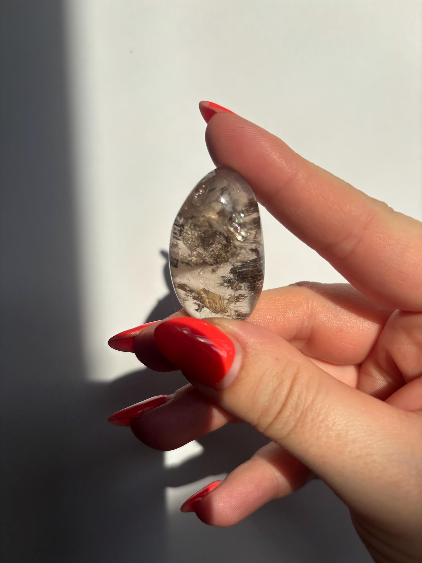 Smokey Quartz Lense | Brazilian Smoky Quartz | High Quality Polished Crystals | Crystal Healing