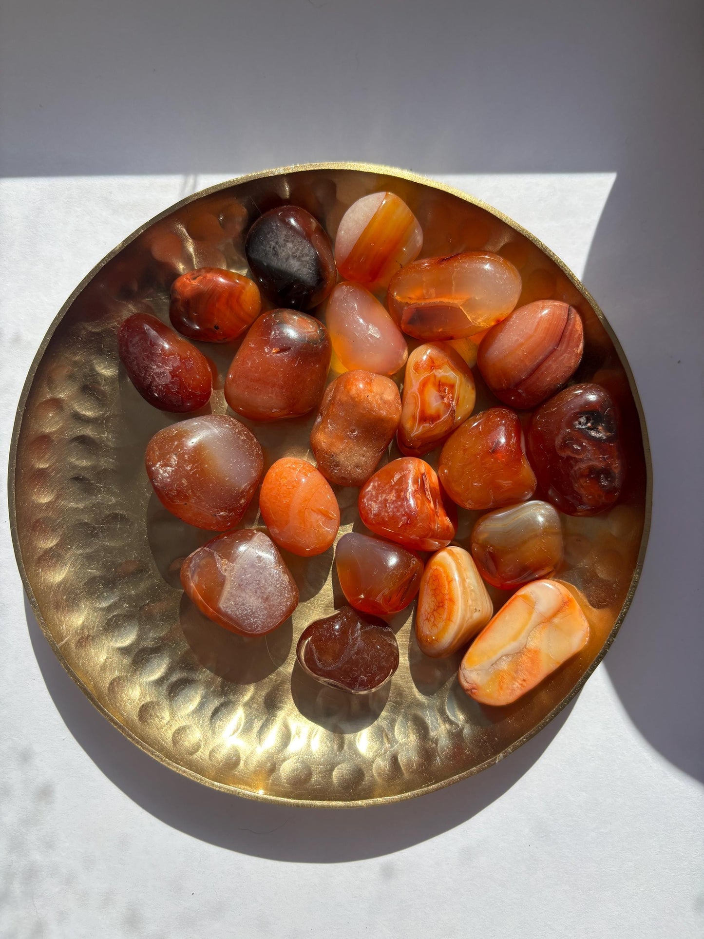 Carnelian Tumble | Crystal Tumblestone | Crystal Healing | High Quality Polished Pocket Worry Stone