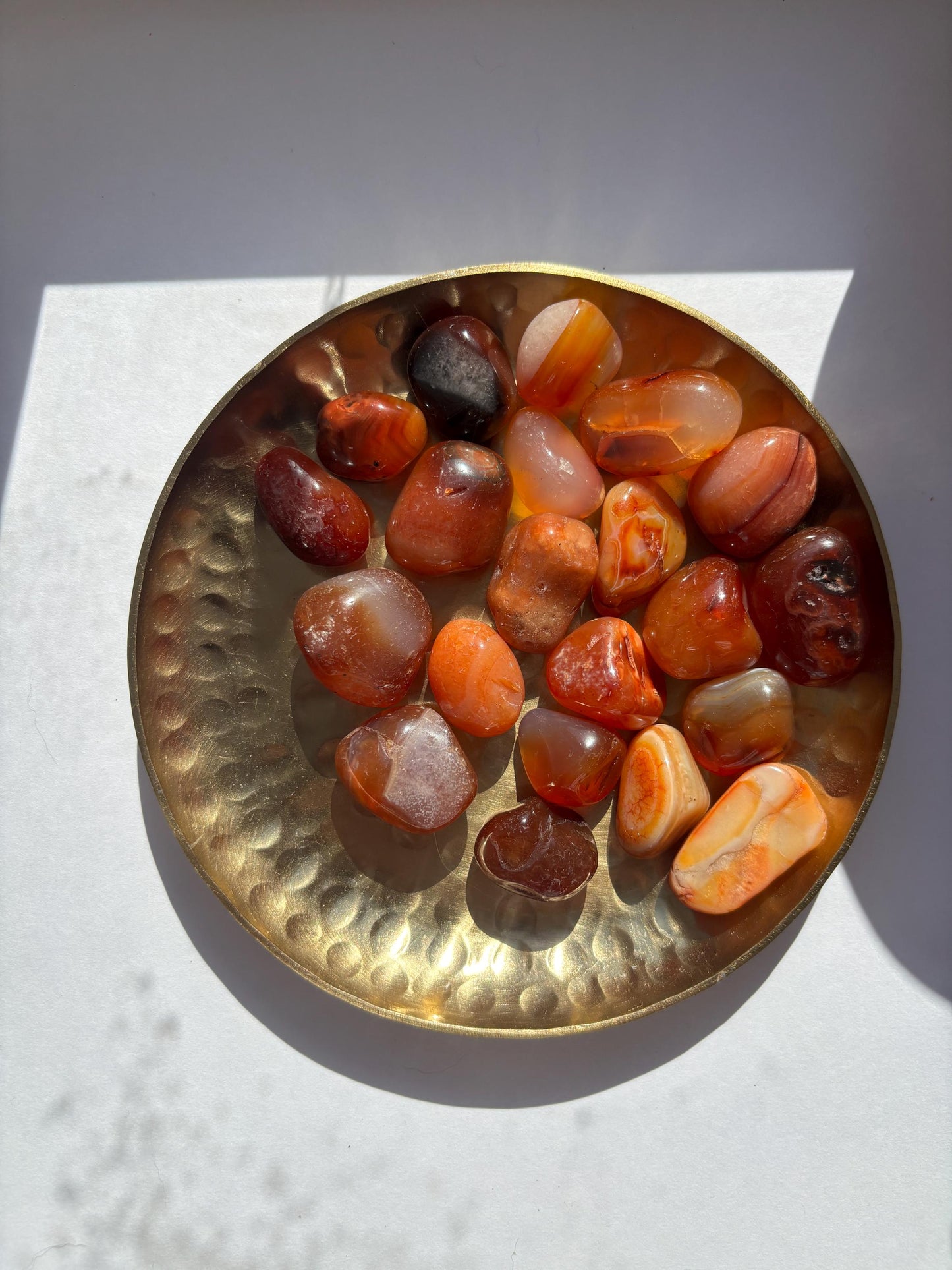 Carnelian Tumble | Crystal Tumblestone | Crystal Healing | High Quality Polished Pocket Worry Stone