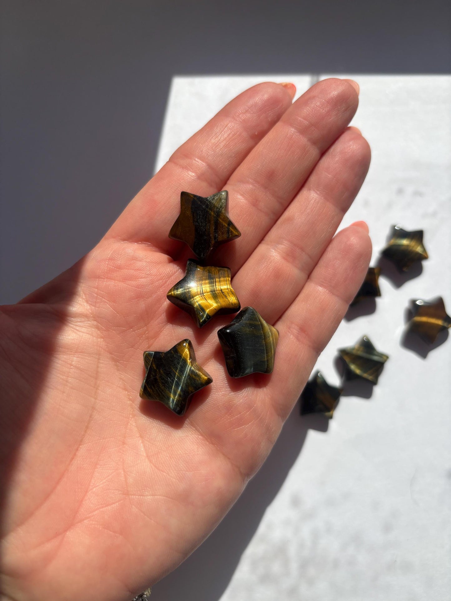 Tigers Eye Mini Star | Crystal Healing | High Quality Polished Crystal | Mini Crystal Pocket Stone