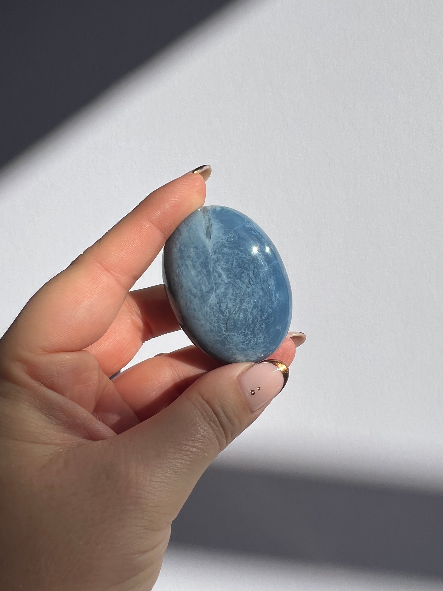 Banded Blue Opal Palmstone