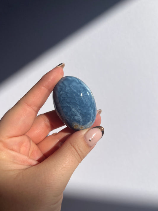 Banded Blue Opal Palmstone