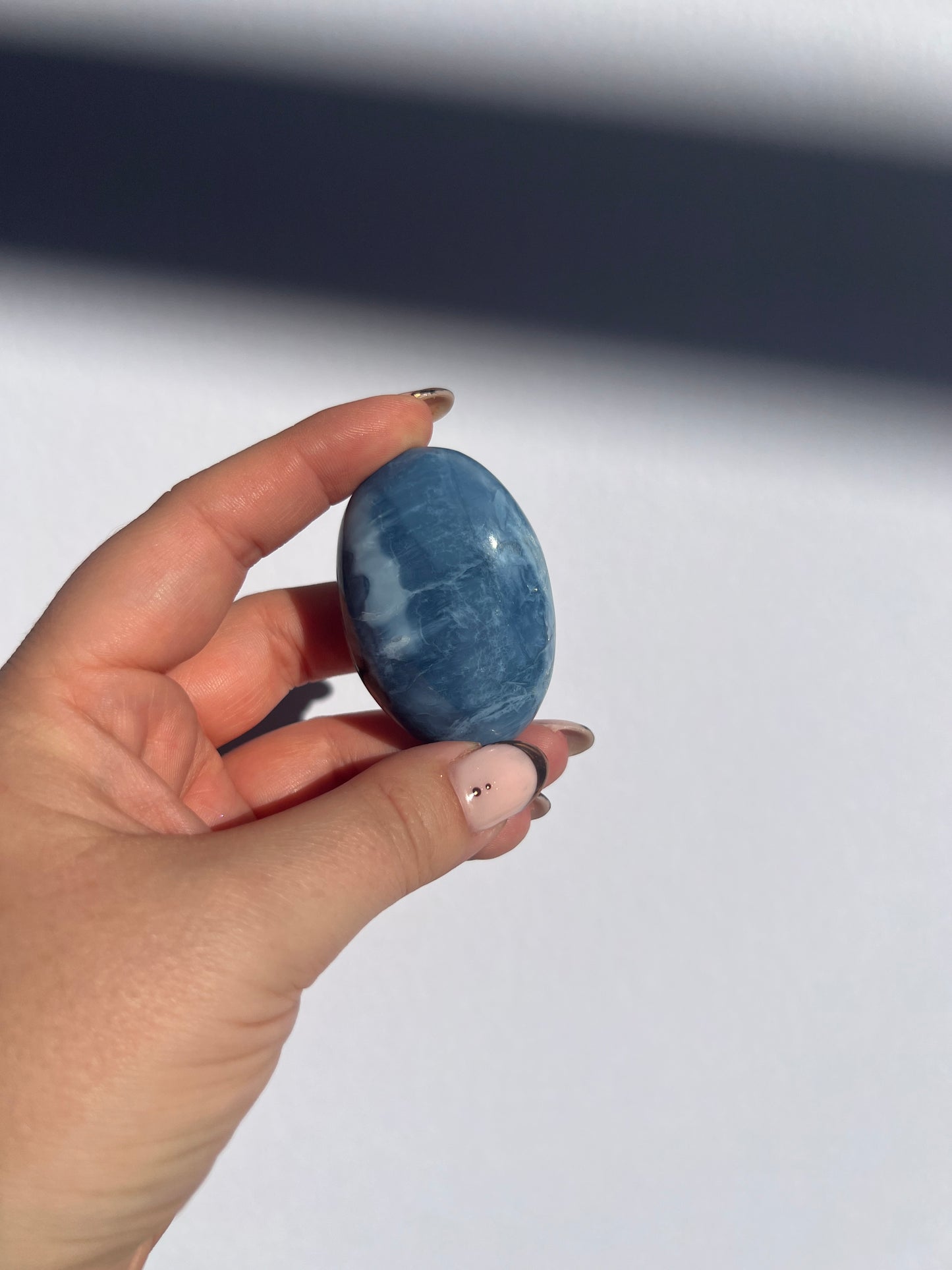 Banded Blue Opal Palmstone