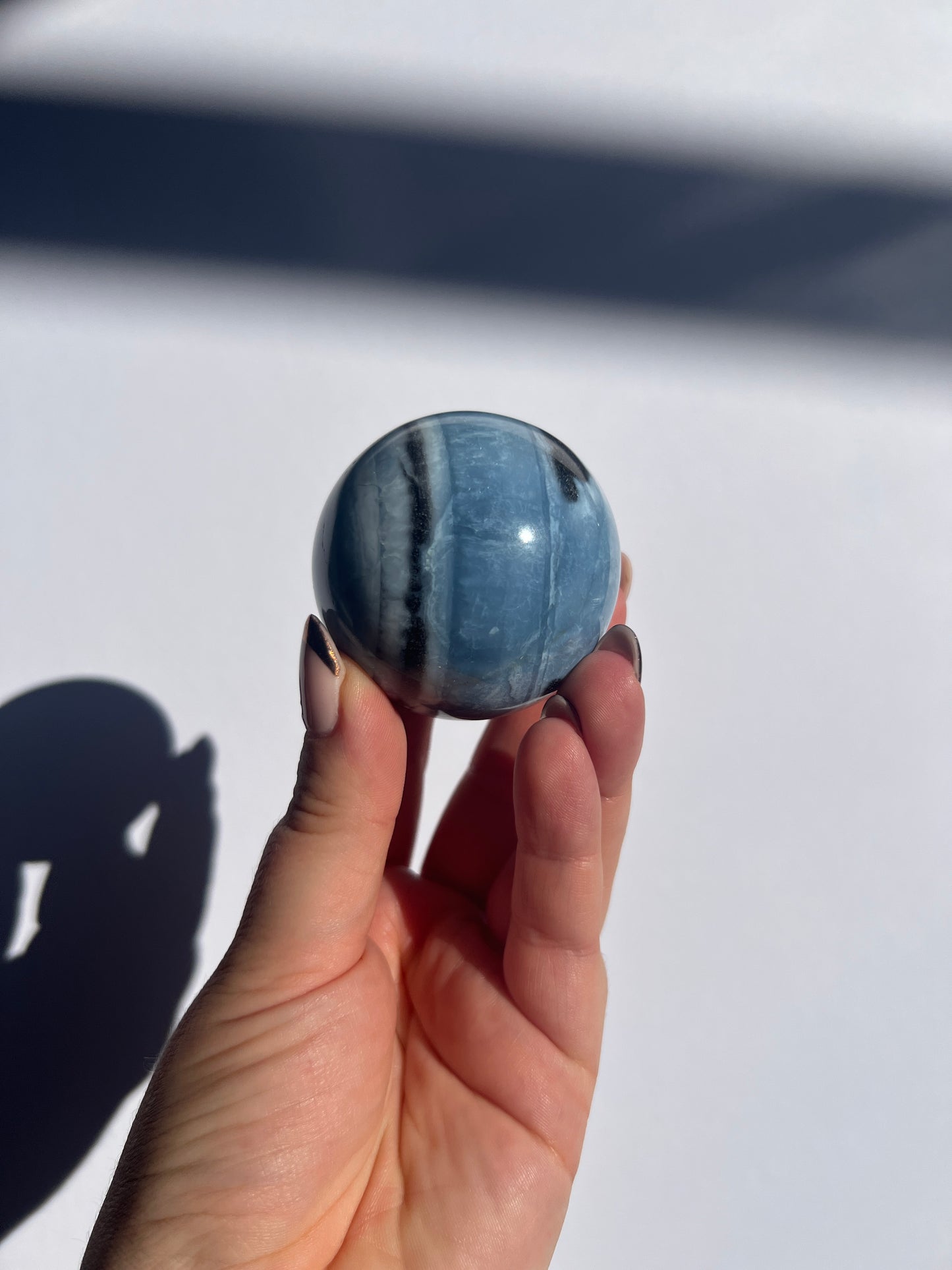 Banded Blue Opal Sphere