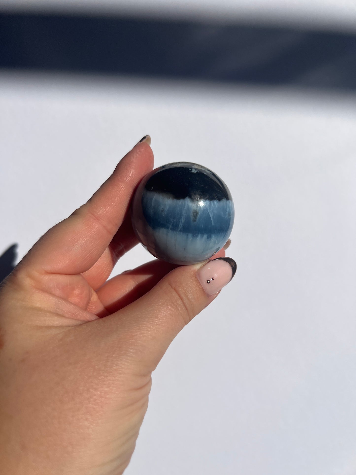 Banded Blue Opal Sphere