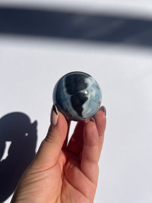 Banded Blue Opal Sphere