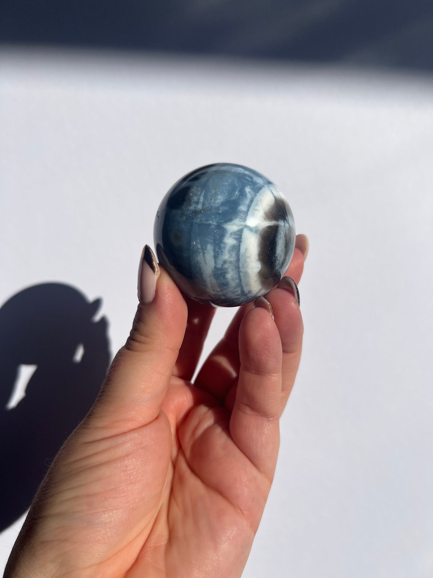 Banded Blue Opal Sphere