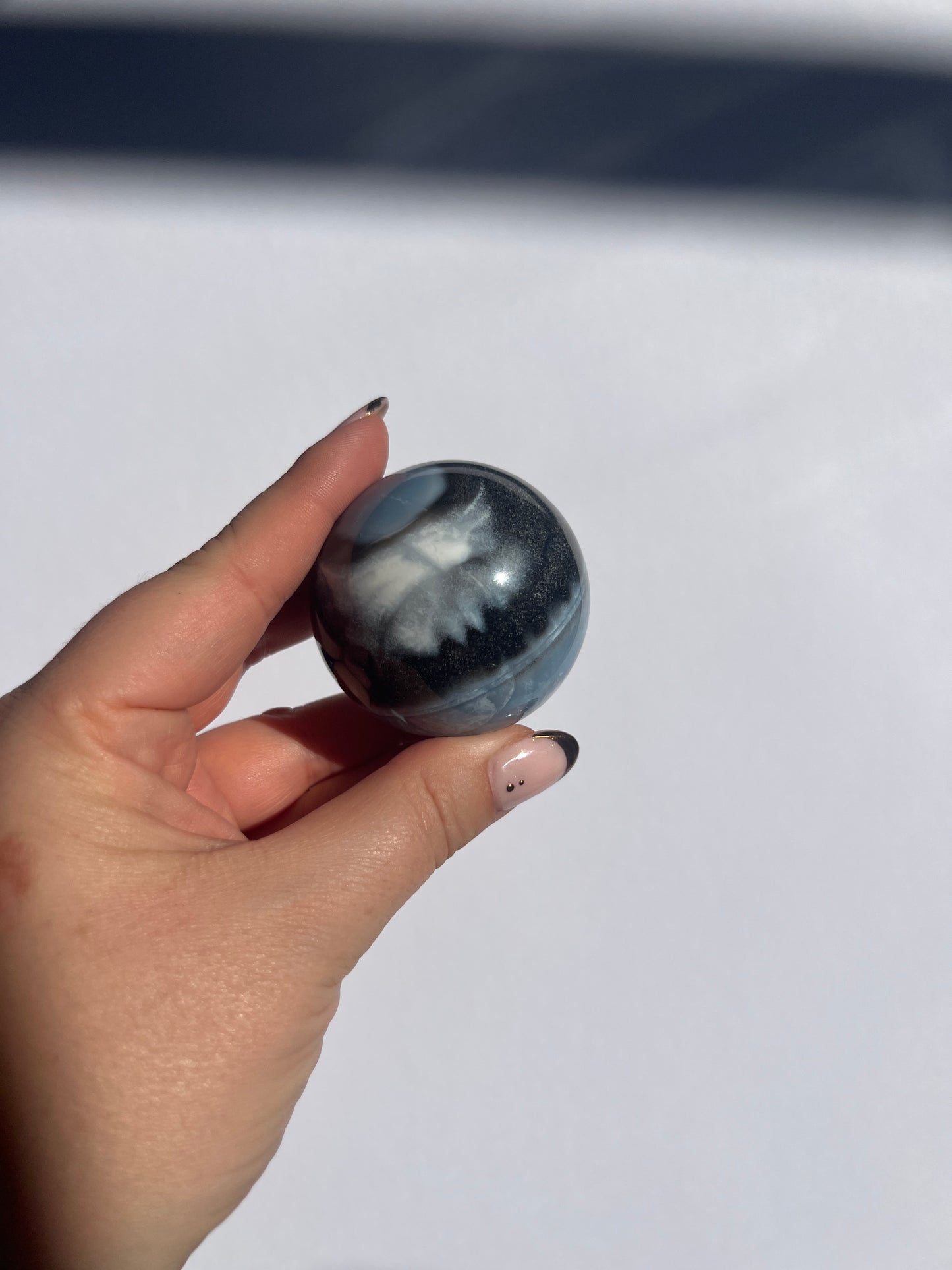 Banded Blue Opal Sphere