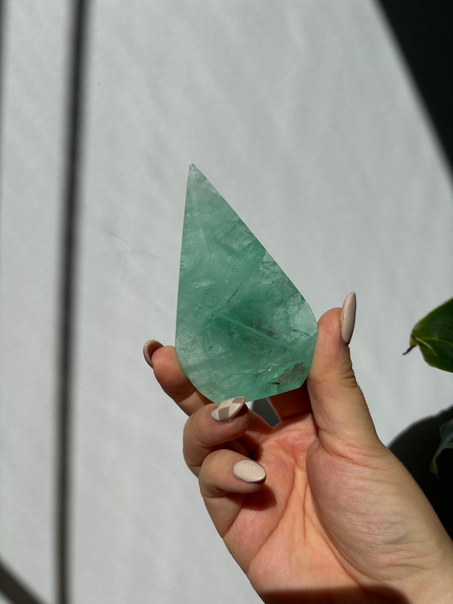 Green Fluorite Teardrop