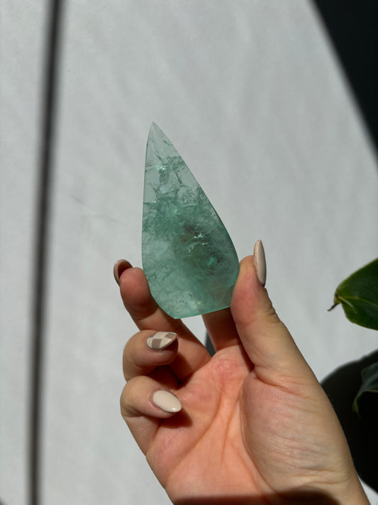 Green Fluorite Teardrop