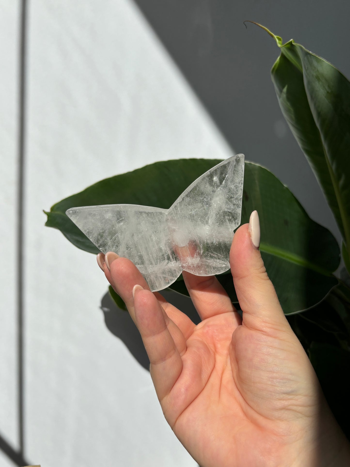 Clear Quartz Butterfly