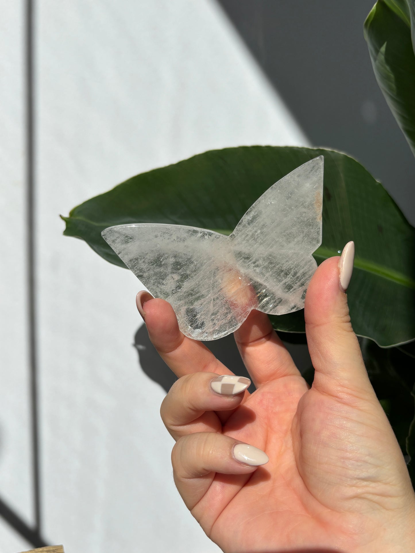 Clear Quartz Butterfly