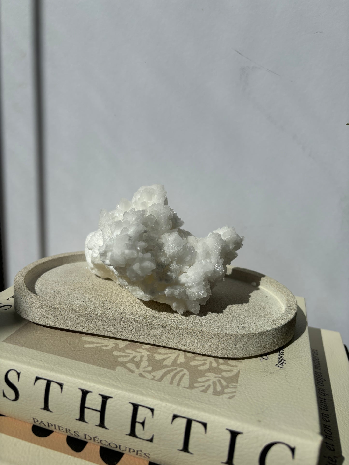 White Aragonite Cluster