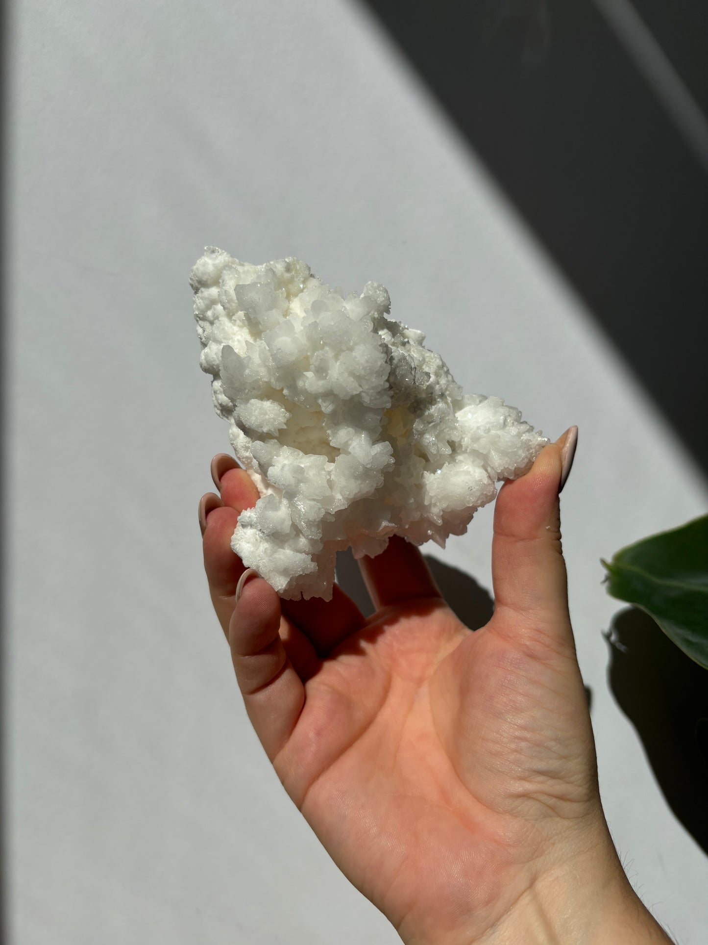 White Aragonite Cluster