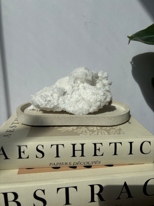 White Aragonite Cluster