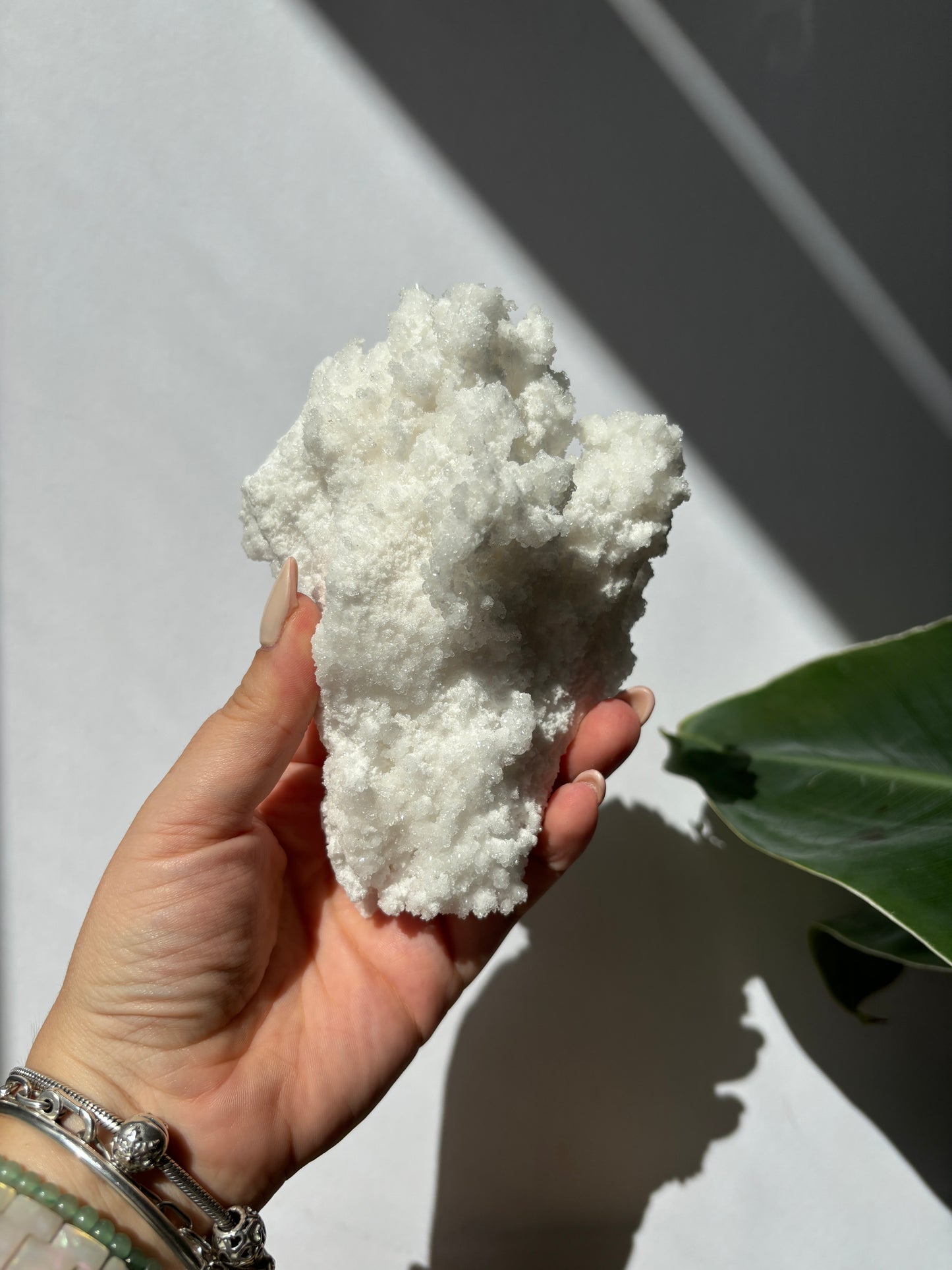 White Aragonite Cluster