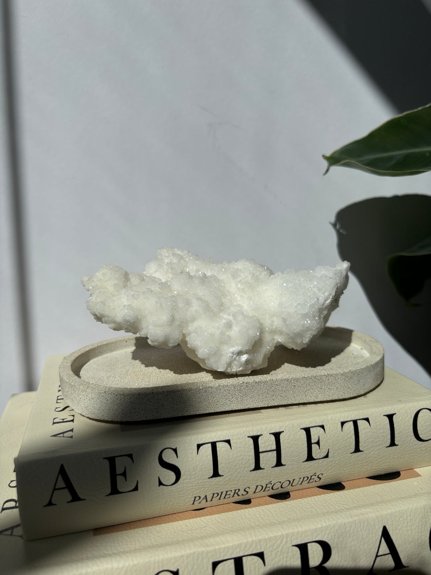 White Aragonite Cluster