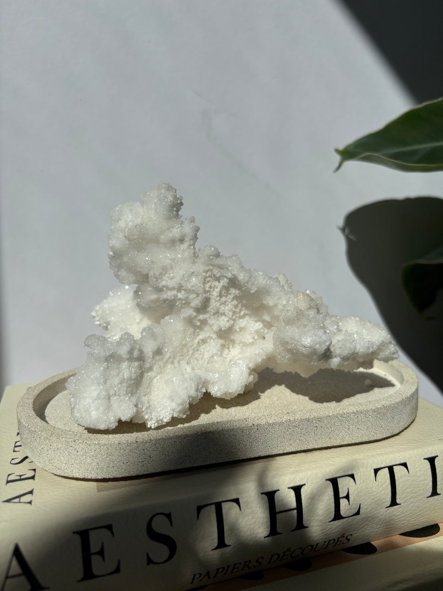 White Aragonite Cluster