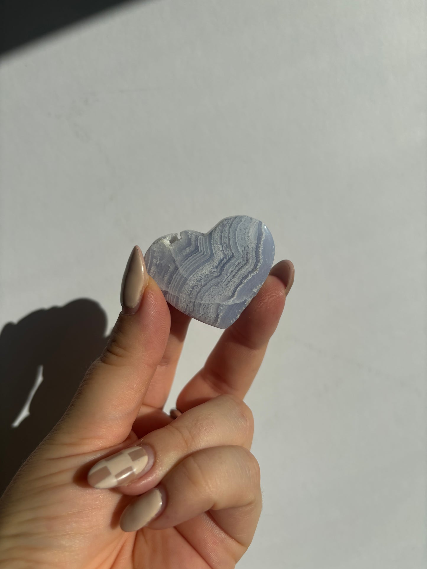 Blue Lace Agate Heart