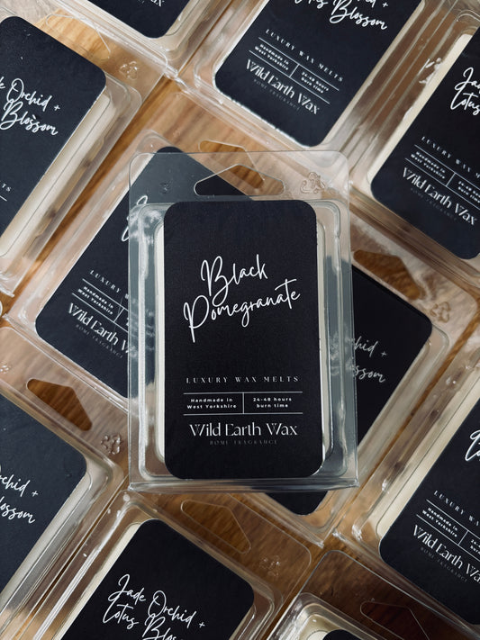 Black Pomegranate Fragranced Wax Melt Clamshell