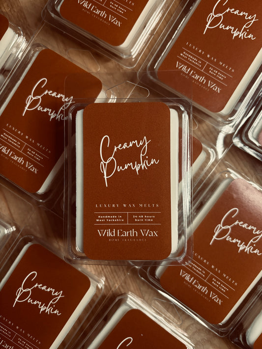 Creamy Pumpkin Fragranced Wax Melt Clamshell