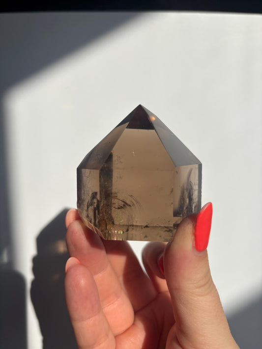 Smokey Quartz Tower | Brazilian Smoky Quartz | High Quality Polished Crystals | Crystal Healing