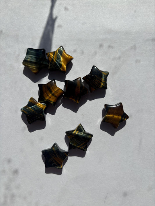 Tigers Eye Mini Star | Crystal Healing | High Quality Polished Crystal | Mini Crystal Pocket  Stone