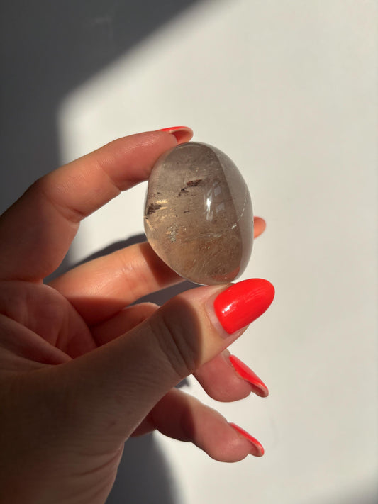 Smokey Quartz Lense | Brazilian Smoky Quartz | High Quality Polished Crystals | Crystal Healing
