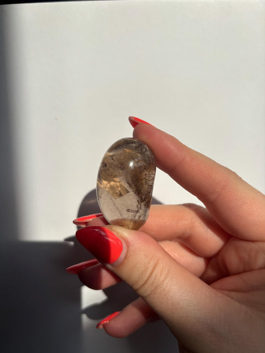 Smokey Quartz Lense | Brazilian Smoky Quartz | High Quality Polished Crystals | Crystal Healing