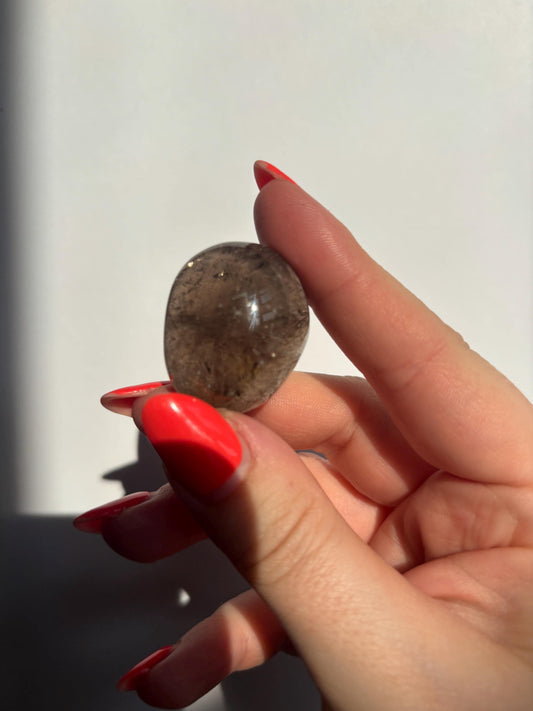 Smokey Quartz Lense | Brazilian Smoky Quartz | High Quality Polished Crystals | Crystal Healing