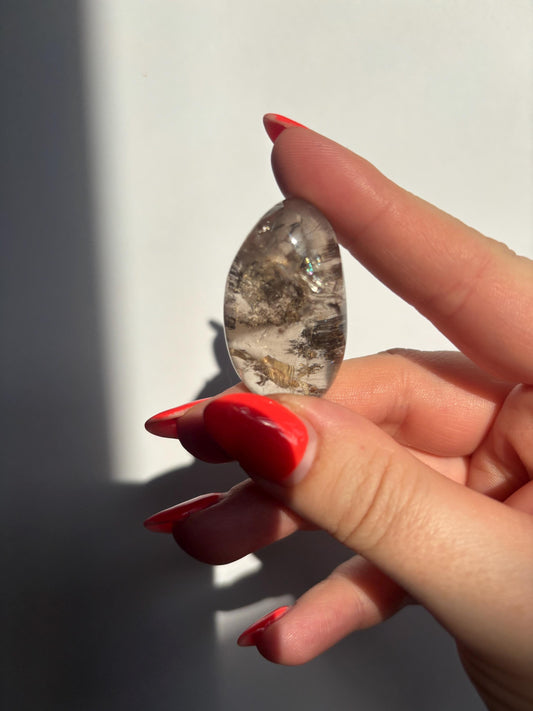 Smokey Quartz Lense | Brazilian Smoky Quartz | High Quality Polished Crystals | Crystal Healing